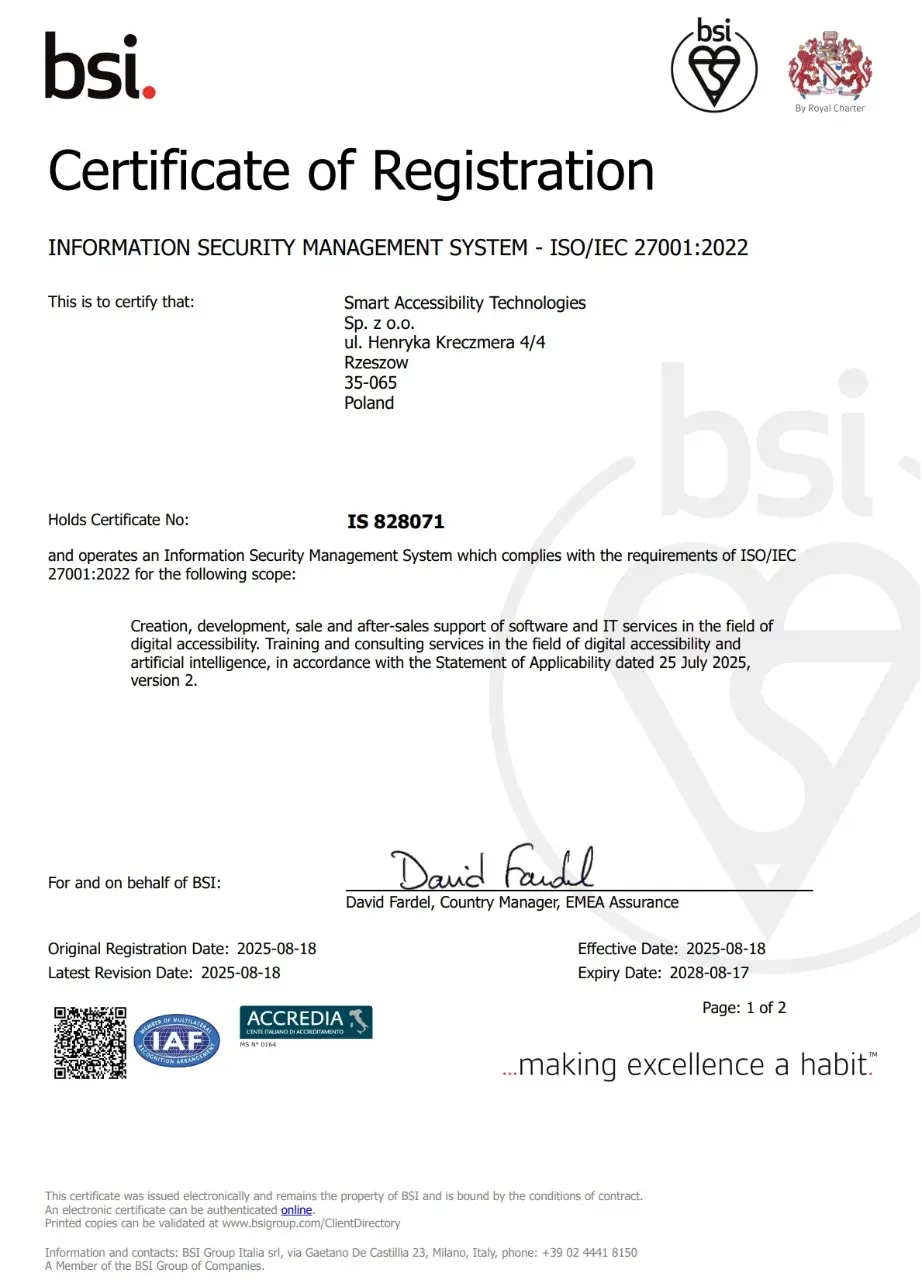 Certificates ISO